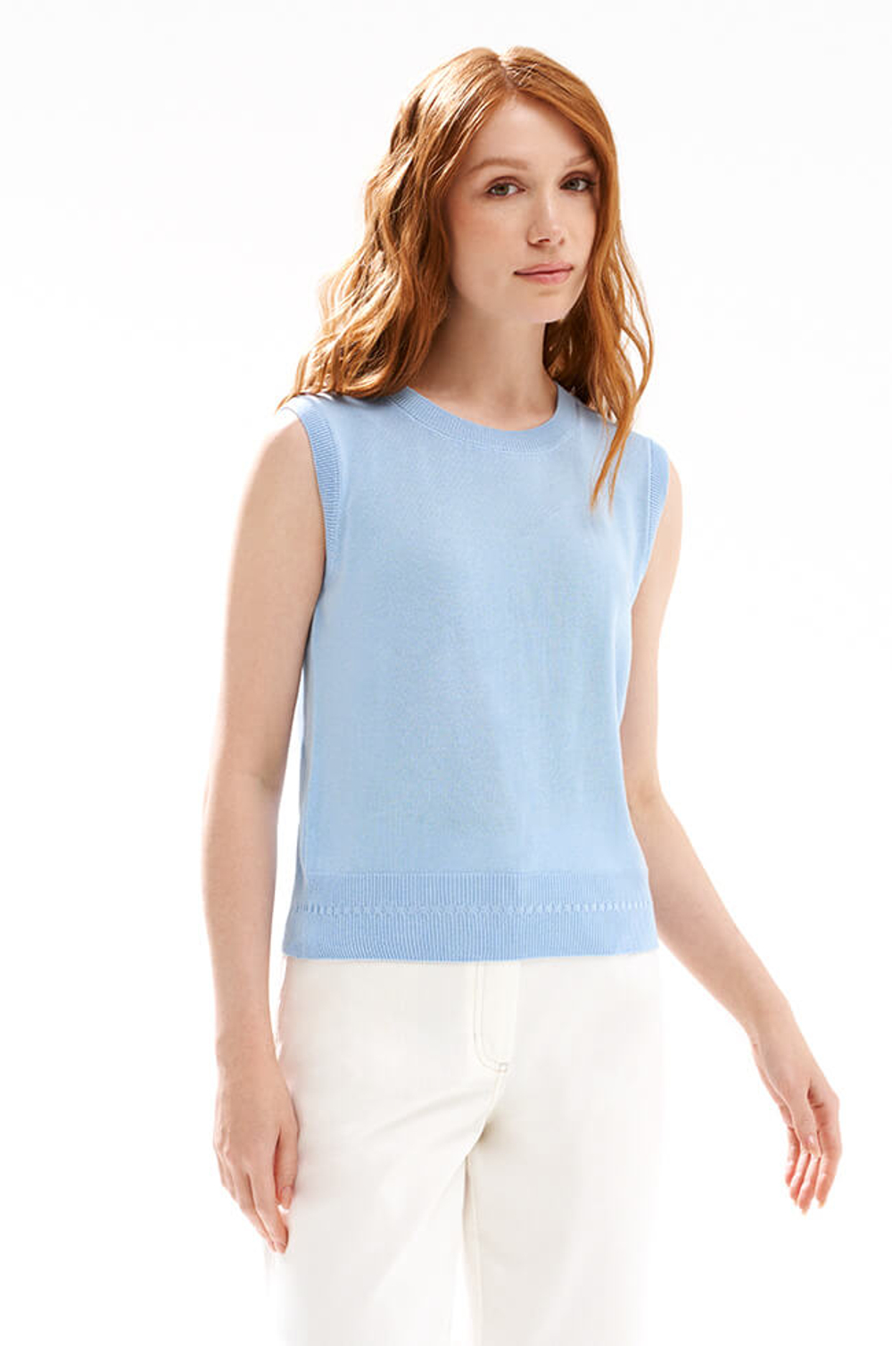 23535 Джемпер женский (голубой)