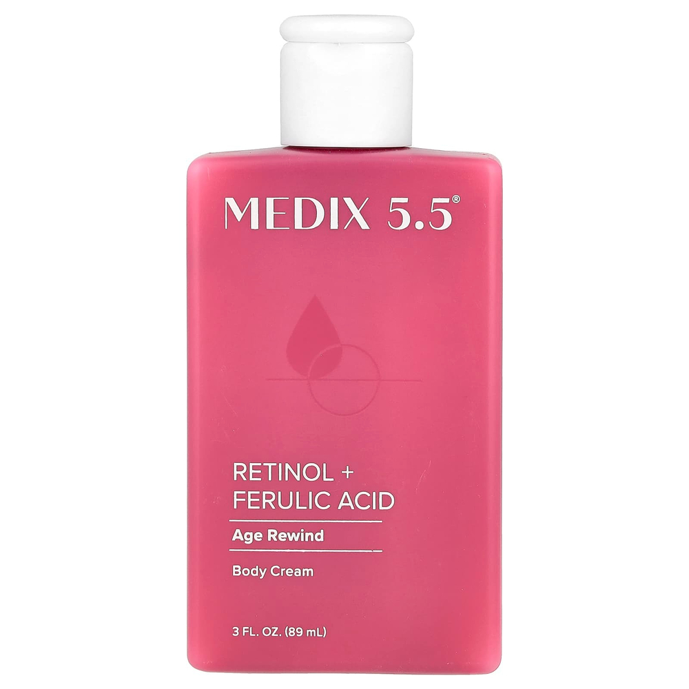 Medix 5.5, Крем для тела, Age Rewind, ретинол и феруловая кислота, 89 мл (3 жидк. Унции)
