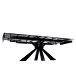 Стол керамический LA ALTA SIENA Bentley white 160-240*90, каркас черный