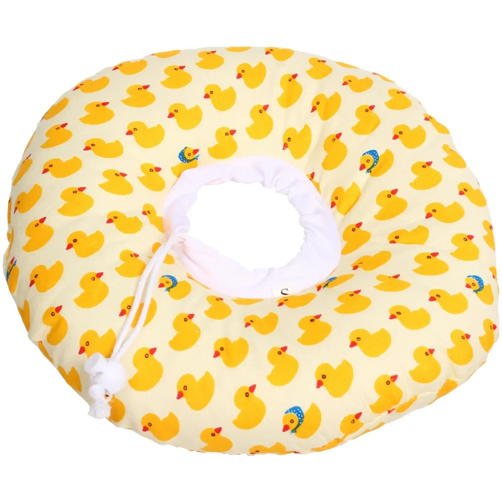 Воротник ветеринарный на кулиске «ЛЮБИМЫЙ БРО», уточки, р S, окружность шеи 13-22см (лейбл)