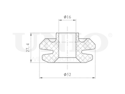 Втулка заднего амортизатора UNIO RMP-10166