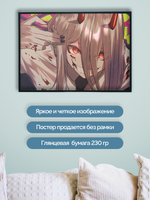 Постер плакат Пауэр Улыбается Chainsaw Man Человек Бензопила