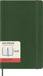 Ежедневник на 2025 год Moleskine Classic Soft (DSK1512DC3) 13х21см мягкая обложка зеленый