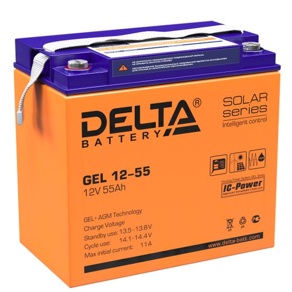 Аккумулятор Delta GEL 12-55