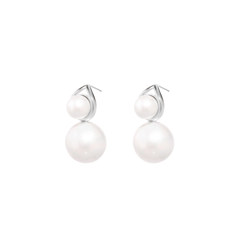 Серьги Две Разноцветные Жемчужины