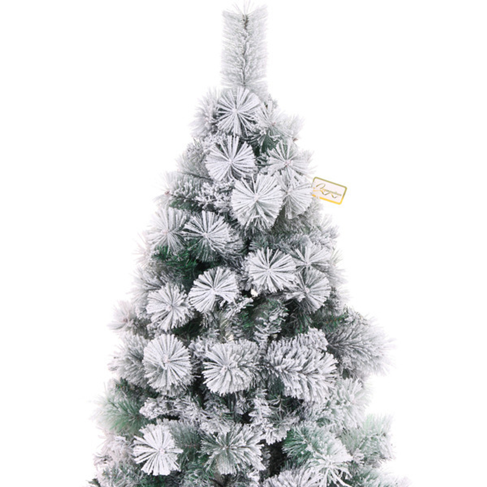 Елка «Зимняя метель» 210 см, ПВХ+леска с белым напылением (970 веток)