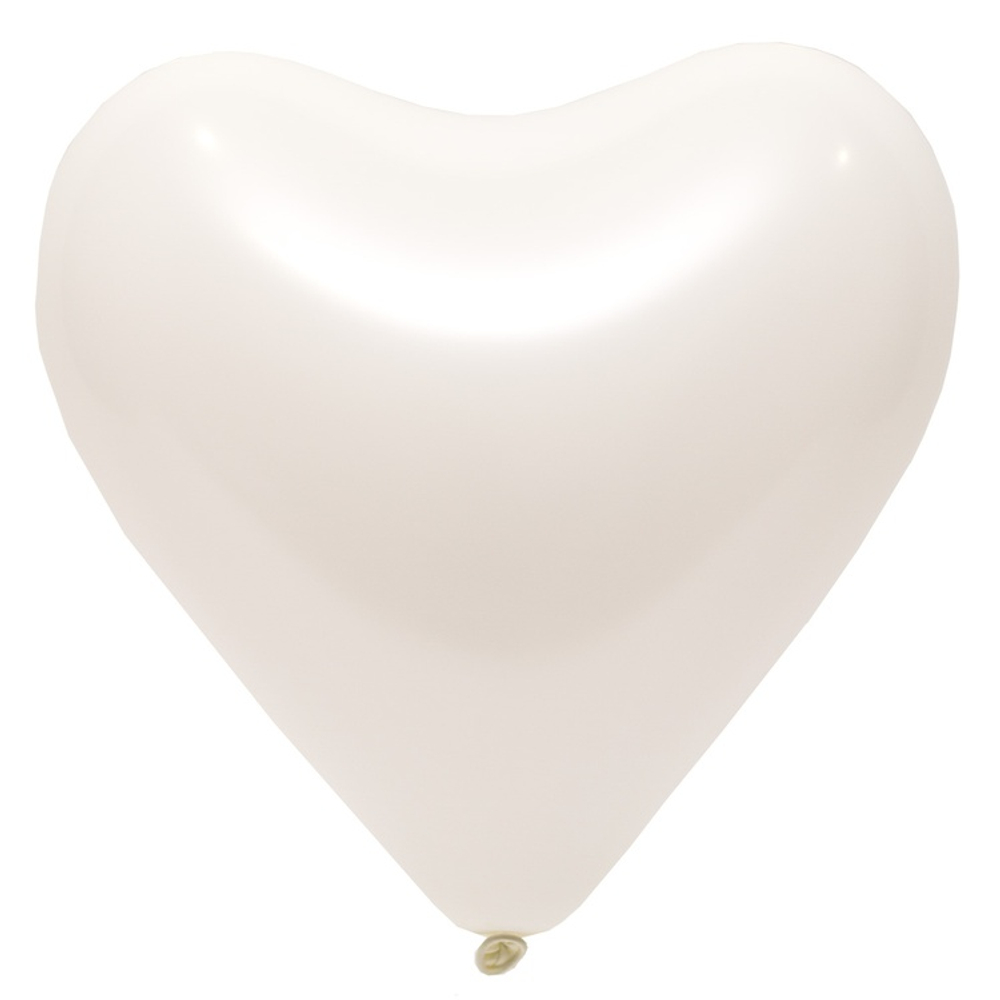 Латексное сердце белое