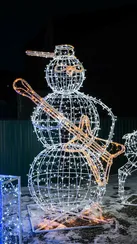 Фигура объёмная светодиодная «Снеговик»