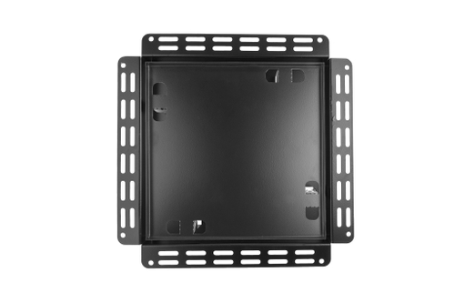 Решетка теневая под плитку РТМ 260х260мм для вентилятора d160мм черная металлическая