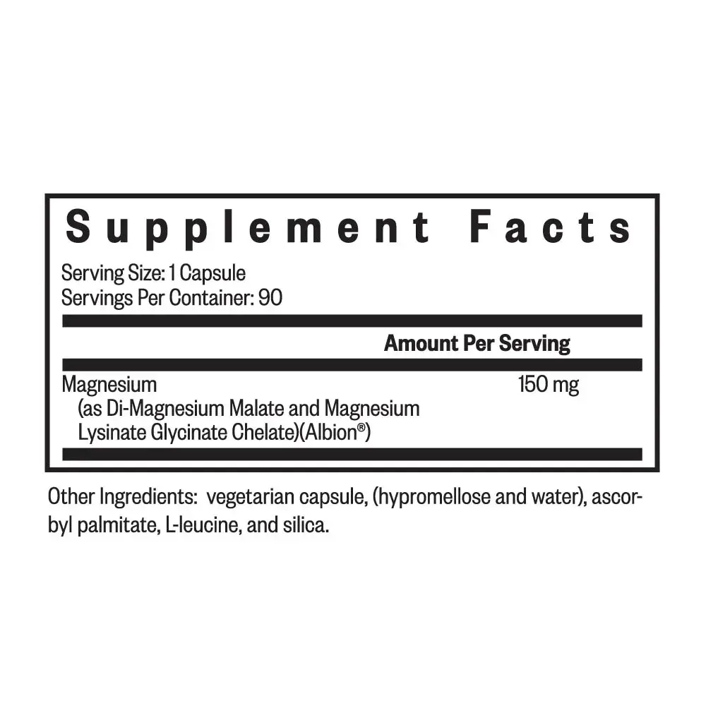 Optimal Magnesium 150 мг 100 капсул Seeking Health