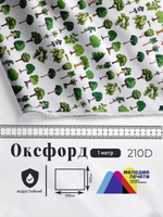 Оксфорд с принтом 1 метр №2 210 D