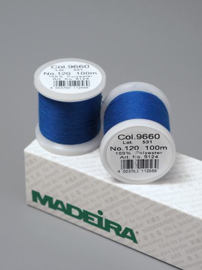 Нитки швейные Madeira aerofil №120 Col. 9660 ультрамарин (100, 400 м)