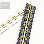 Декоративная лента с крючками и кружевом