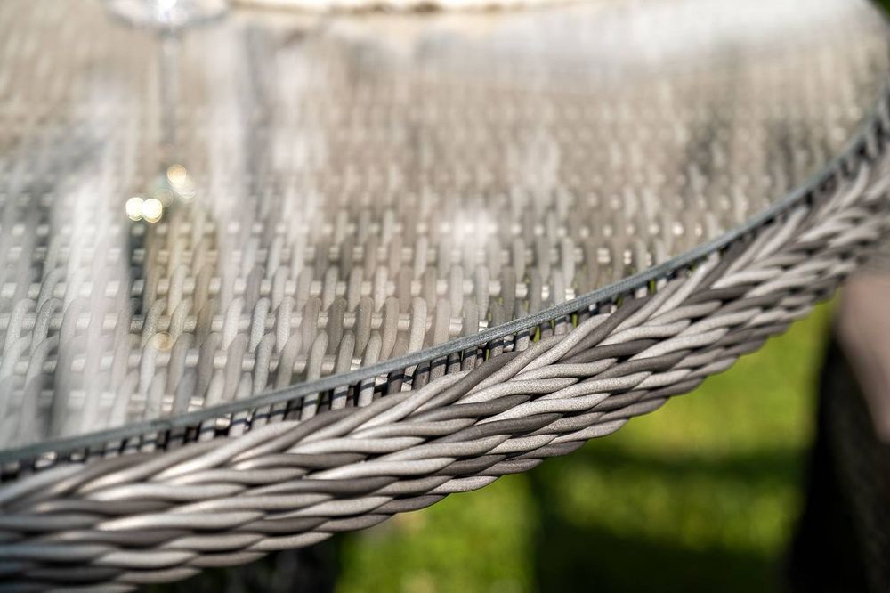 "Эспрессо–150 S" обеденная группа плетеная, цвет графит