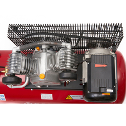 Компрессор ROSSVIK СБ4/С-100.LB24А, 360 л/мин, 10 бар, ресивер 100 л, 220 В/2,2 кВт, красный