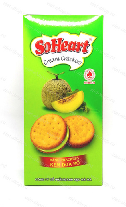 Печенье со вкусом дыни Soheart melon, 150 гр.