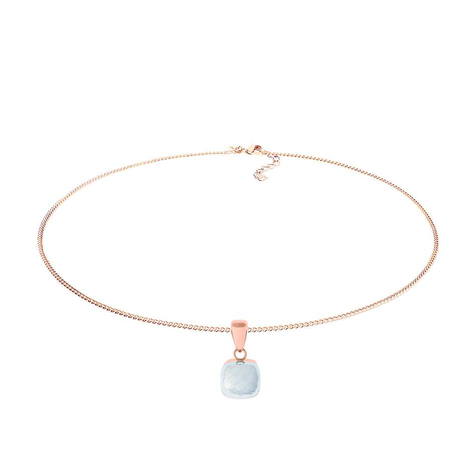 Колье Qudo Firenze arctic blue opal 400368.1 BL/RG