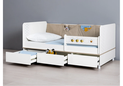 Софа Эльга белый шагрень