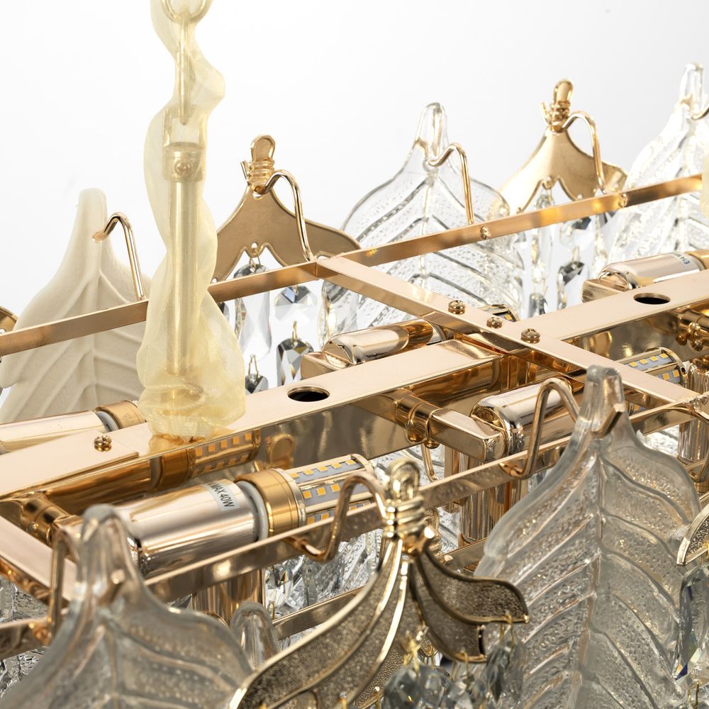 Citilux Darby CL309272 Люстра хрустальная подвесная Золото