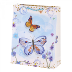 Пакет подарочный бумажный Alingar, (XL) 31х40х12 см, вертикальный, "Нежные бабочки", матов. ламинация, ассорти