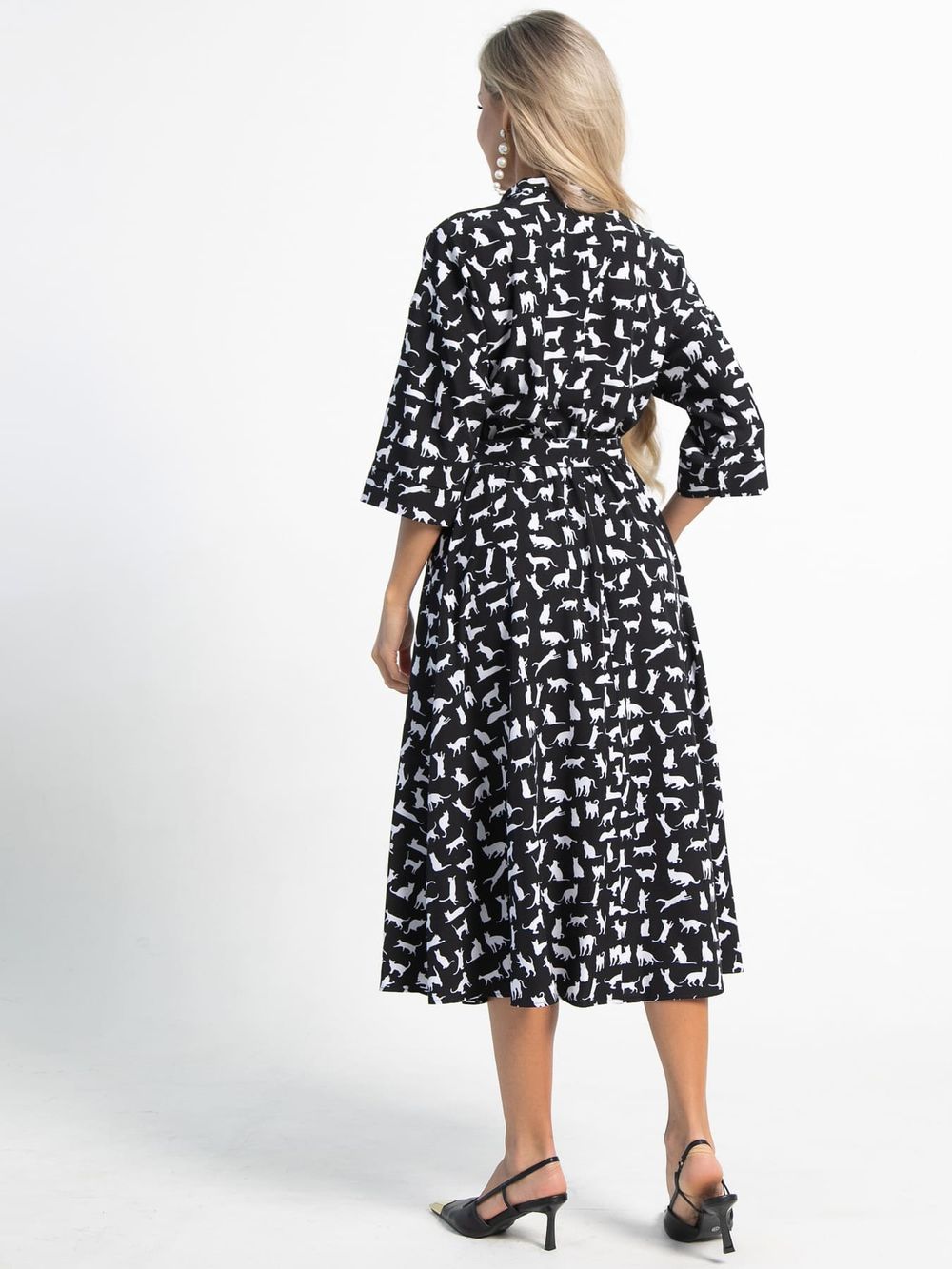 Платье Доминанта (черное/кошки) П15359-16М LT Collection