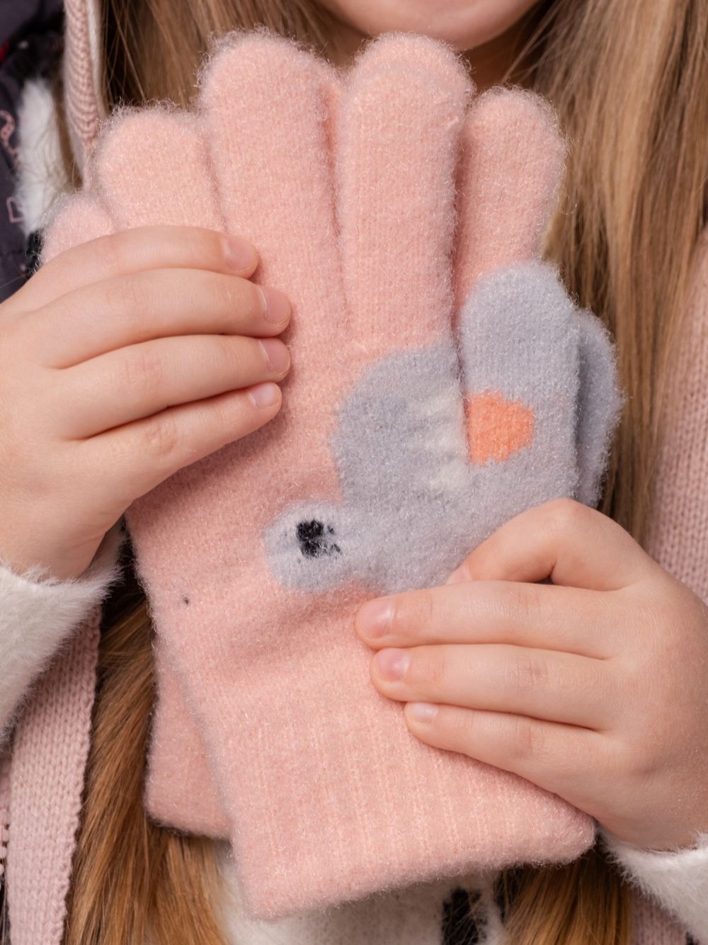 Перчатки детские (Розовый)