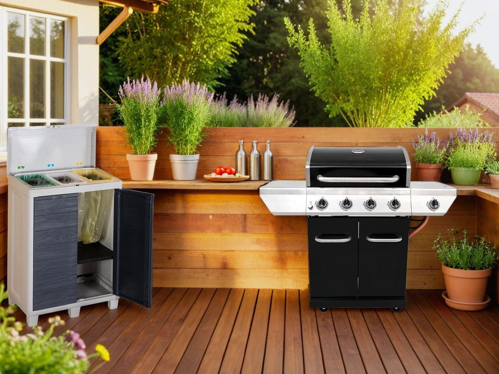 Шкаф-контейнер для сортировки мусора WOODY'S от TOOMAX