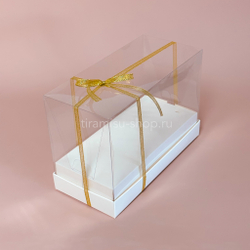 Коробка на 10 кейк-попсов ПРЕМИУМ 24 х 11 х 16 см, белая