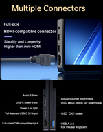 14" Портативный монитор с встроенной подставкой AU14O 4K OLED 3840x2400, 60 Гц