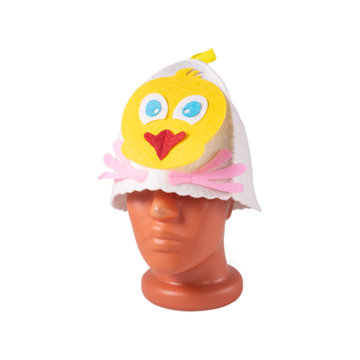 Шапка банная с аппликацией, "Цыпленок"