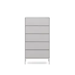 Vedrana Комод с 5 ящиками белый лак 60 x 114 см