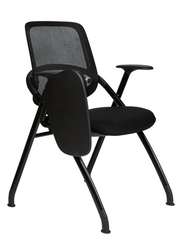 Стул Норден / Клип / Clip / черная сетка / черная ткань / пюпитр