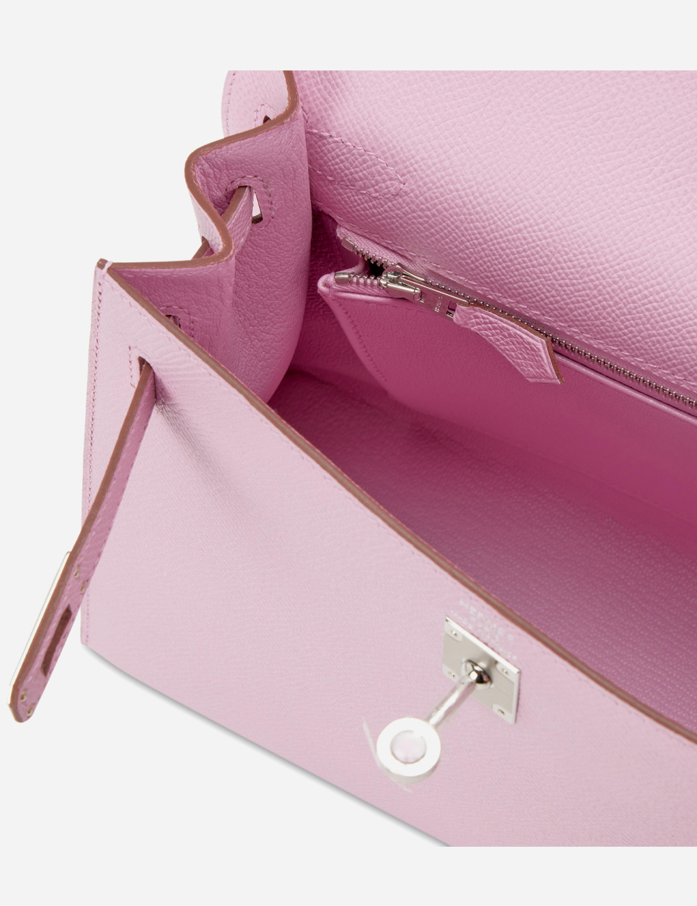 Сумка Hermes Epsom Kelly 25 Palladium Hardware "Mauve Sylvestre"