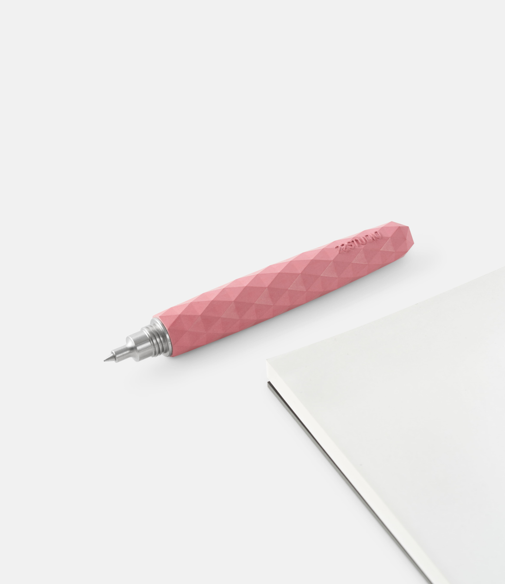 Polygon Rollerball Pen Blossom Pink — ручка-роллер из бетона