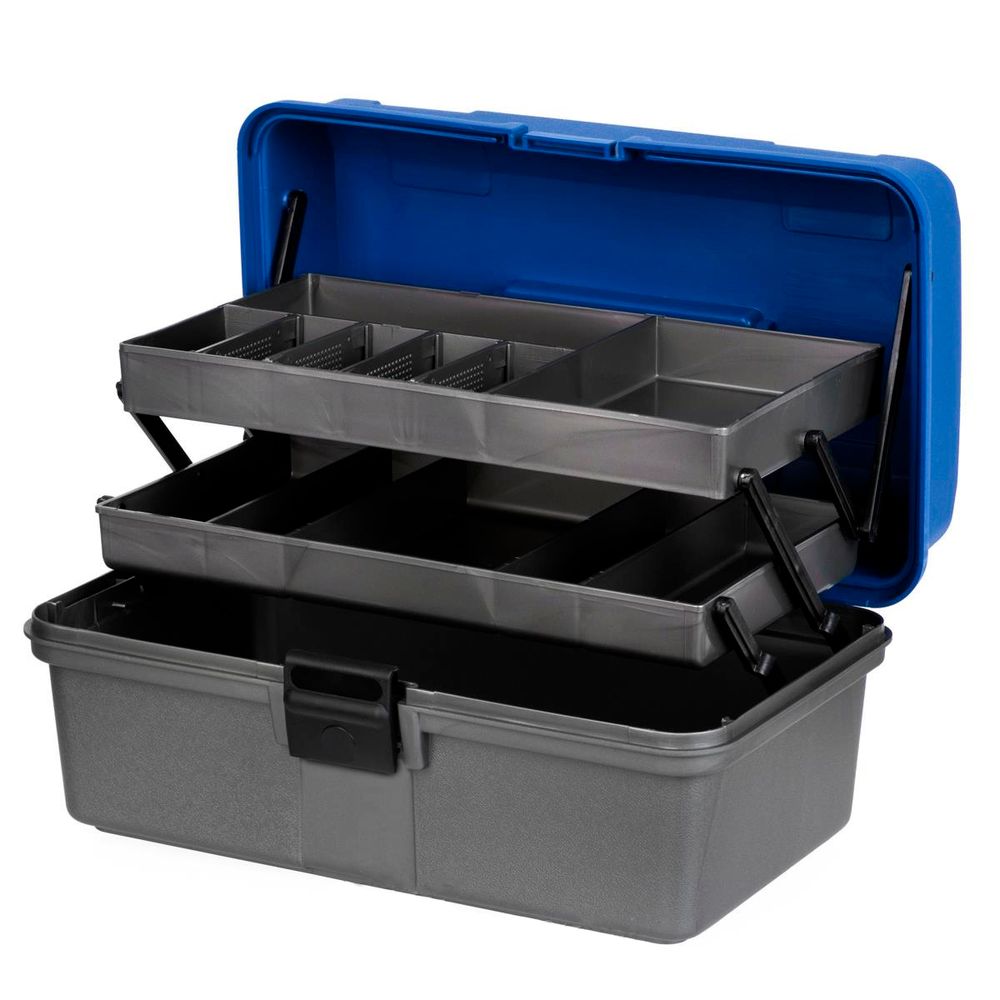 Ящик рыболова двухполочный синий (T-HS-FB2-B) Helios