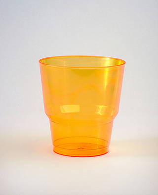 Стакан 200гр Кристалл Оранжевый1/10 шт