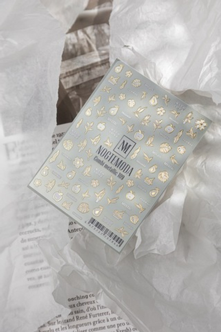 Наклейки NogteModa COMBI METALLIC 109