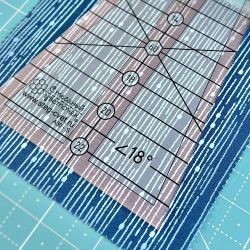 Линейка для пэчворка “Дрезденская тарелка” с углом 18° (арт. A30-S)