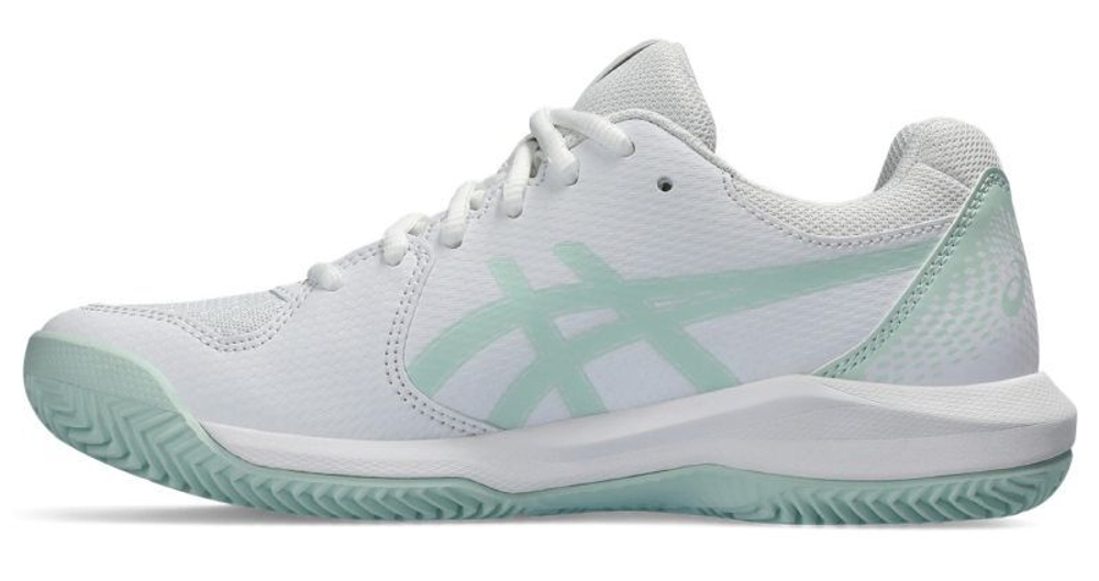 Женские Кроссовки теннисные Asics Gel-Dedicate 8 Clay - white/pale blue
