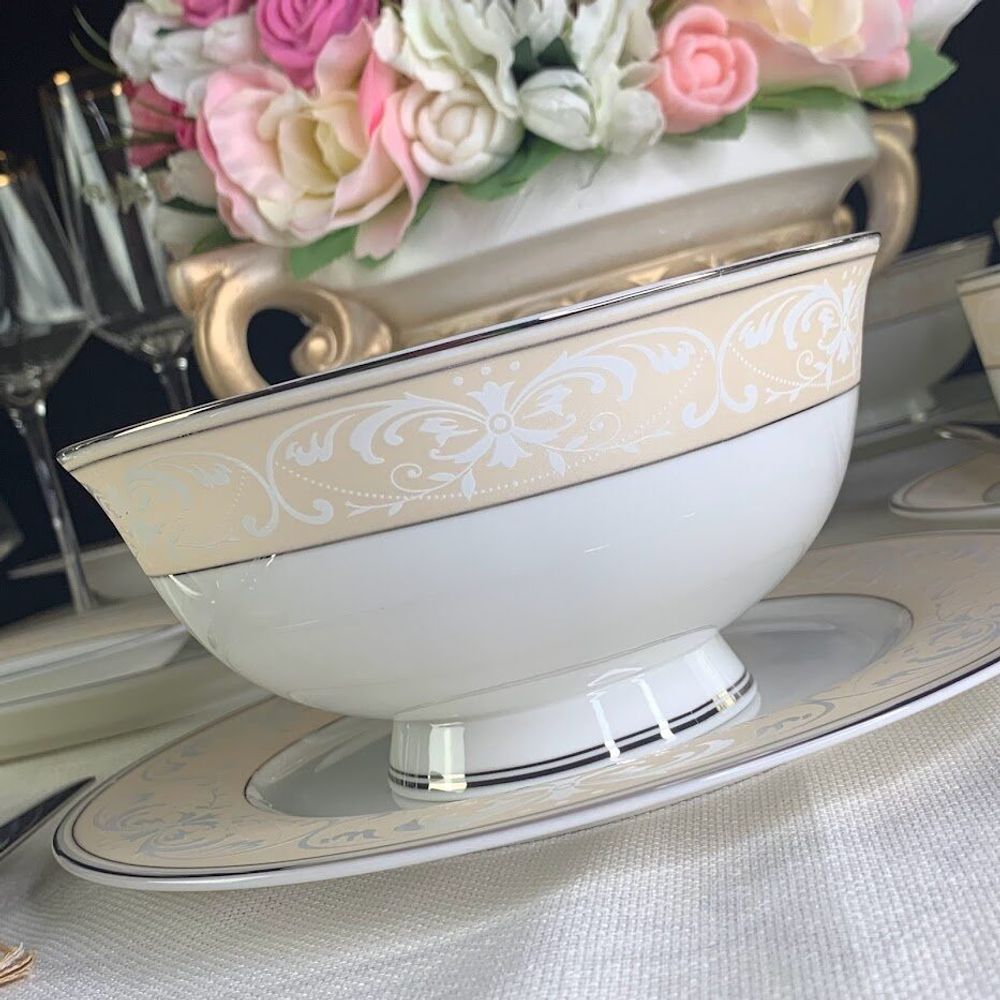 Lenardi 145-362 Набор из 6 салатников 15см ДЖУЛЬЕТТА в под.уп.(х6)Костяной фарфор