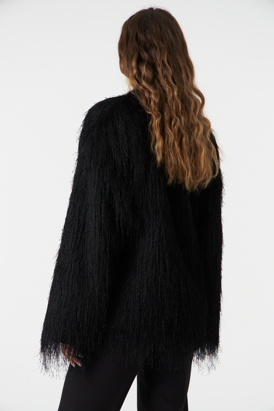 Кардиган из бахромы