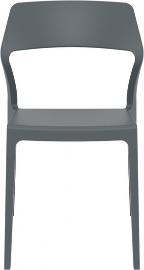 Стул пластиковый Snow серый