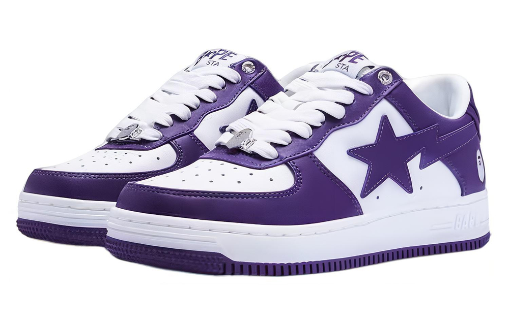 A Bathing Ape Bape Sta 4 M1 Purple Sneakers