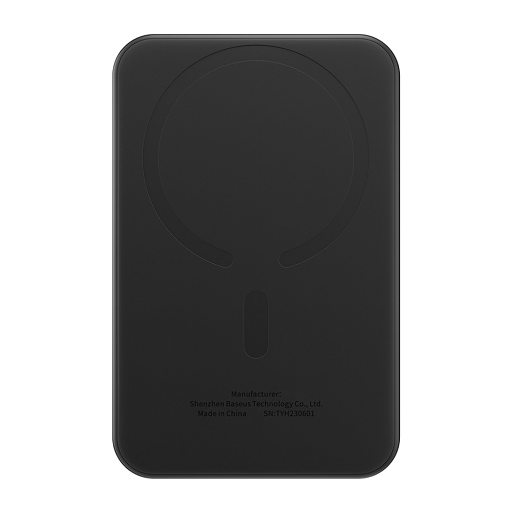 Внешний аккумулятор + Беспроводная зарядка Baseus Magnetic Mini C+Qi 5000mAh 20W (MagSafe) - Cluster Black