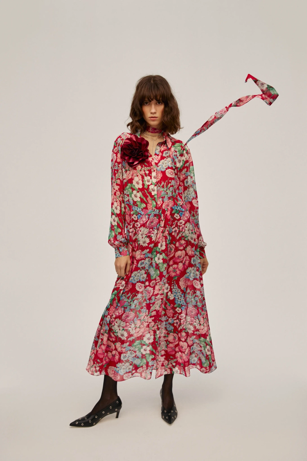 Платье "Бузина", разноцветный