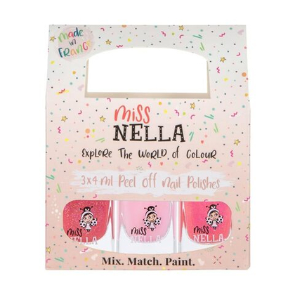 Набор лаков Miss Nella Pink Glitter Attack 3 шт