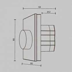 Панель-регулятора цвета RGB роторный встраиваемый Maytoni DALI 721037