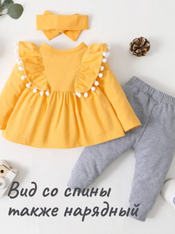 Летний костюм для девочки нарядный