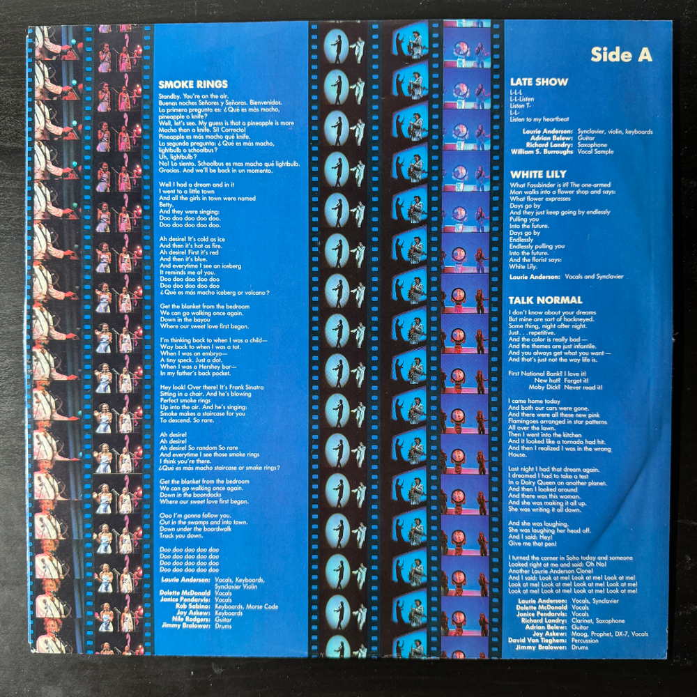 Laurie Anderson ‎– Home Of The Brave (США 1986г.)