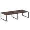 Metal System Рабочая станция на 4 места на О-образном м/к БО.СМ-4.4 Венге Цаво/Металл Антрацит 3200*